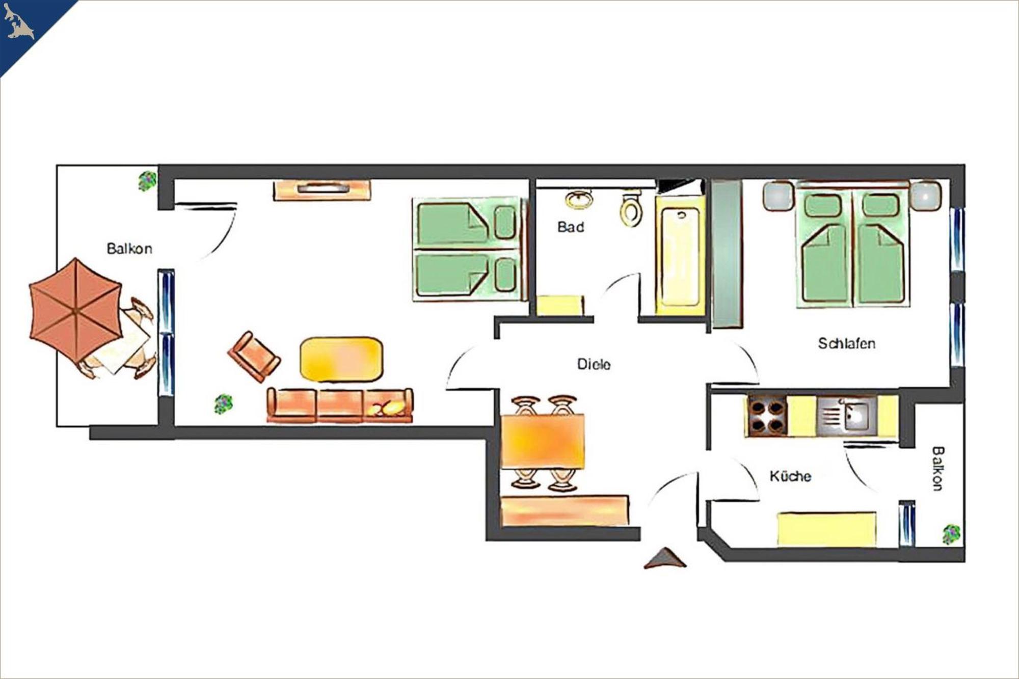 Apartment Seemoewe ゼーバート・ヘリングスドルフ エクステリア 写真